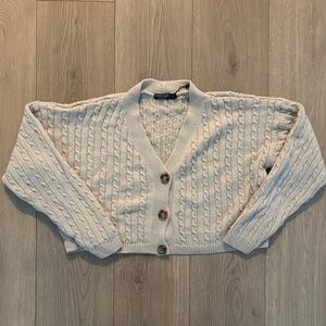 Cable Knit Cream Sweater